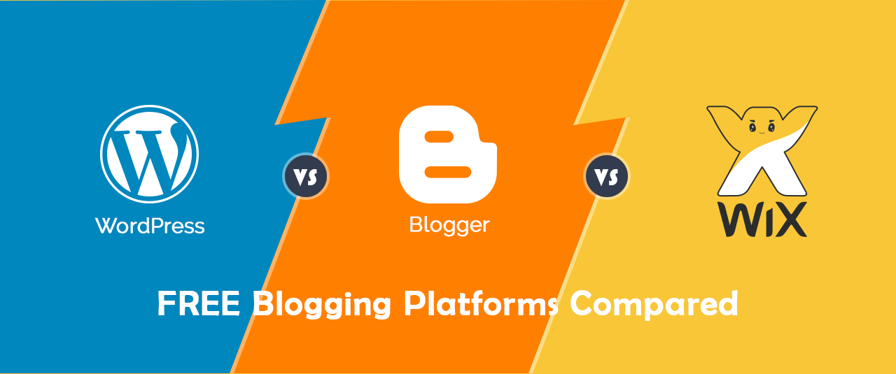 Wordprees, Blogger, Wix, blogs, website